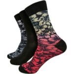 Sosete Flower Urban Classics 3-Pack BlackMulticolor