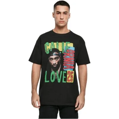 Tricou Tupac California Love Retro Black