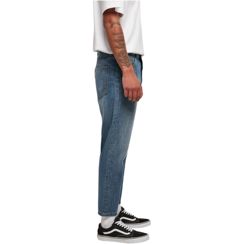 Blugi Urban Classics Cropped Tapered Blue 2