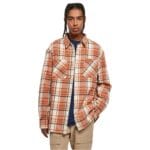 Camasa Urban Classics Long Oversized Checked Leaves