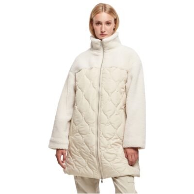 Geaca Urban Classics Oversized Sherpa Quilted White