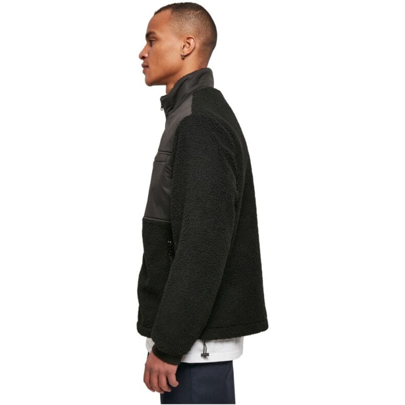 Geaca Urban Classics Patched Sherpa Black 2