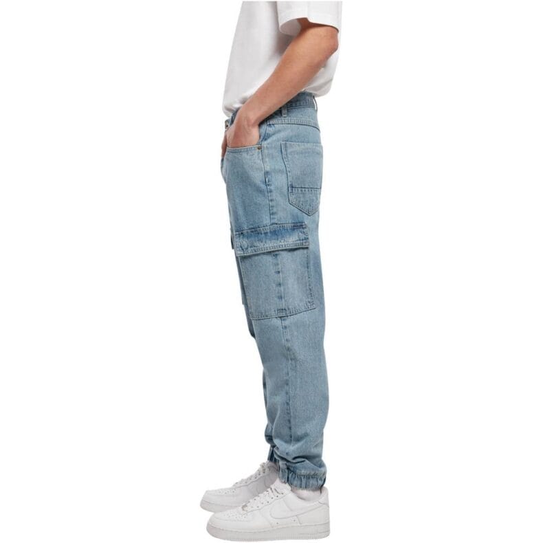 Pantaloni Southpole Denim With Cargo Pockets Blue Washed 1