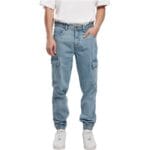 Pantaloni Southpole Denim With Cargo Pockets Blue Washed
