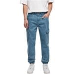 Pantaloni Southpole Denim With Cargo Pockets Midblue Washed