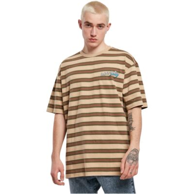 Tricou Starter Look for the Star Striped Oversize Beige
