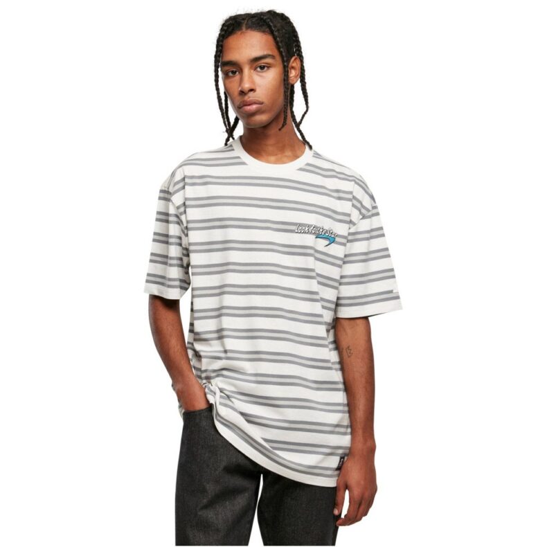 Tricou Starter Look for the Star Striped Oversize White