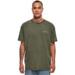 Tricou Urban Classics Oversized Small Embroidery Bottlegreen