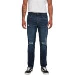Blugi Urban Classics Distressed Strech Denim Blue