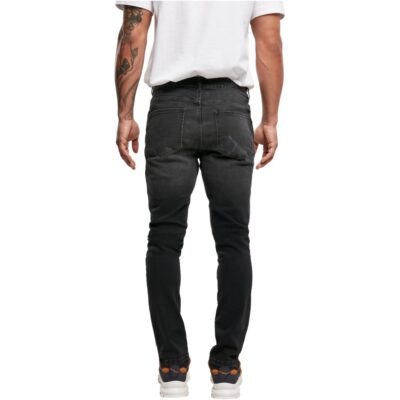 Blugi Urban Classics Heavy Destroyed Slim Fit Black 1