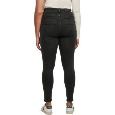 Blugi Urban Classics Ladies Organic High Waist Skinny Black 1