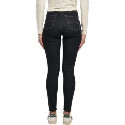 Blugi Urban Classics Ladies Organic High Waist Skinny Darkblue 1