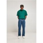 Blugi Urban Classics Organic Straight Leg Denim Mid Indigo Washed