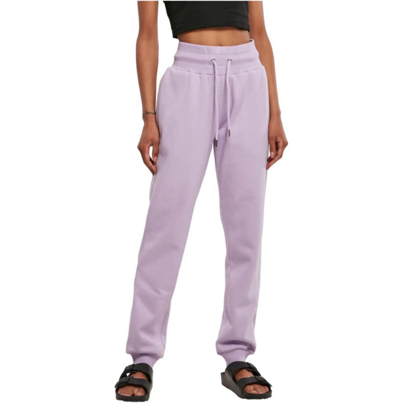 Pantaloni Trening Urban Classics Organic High Waist Liliac