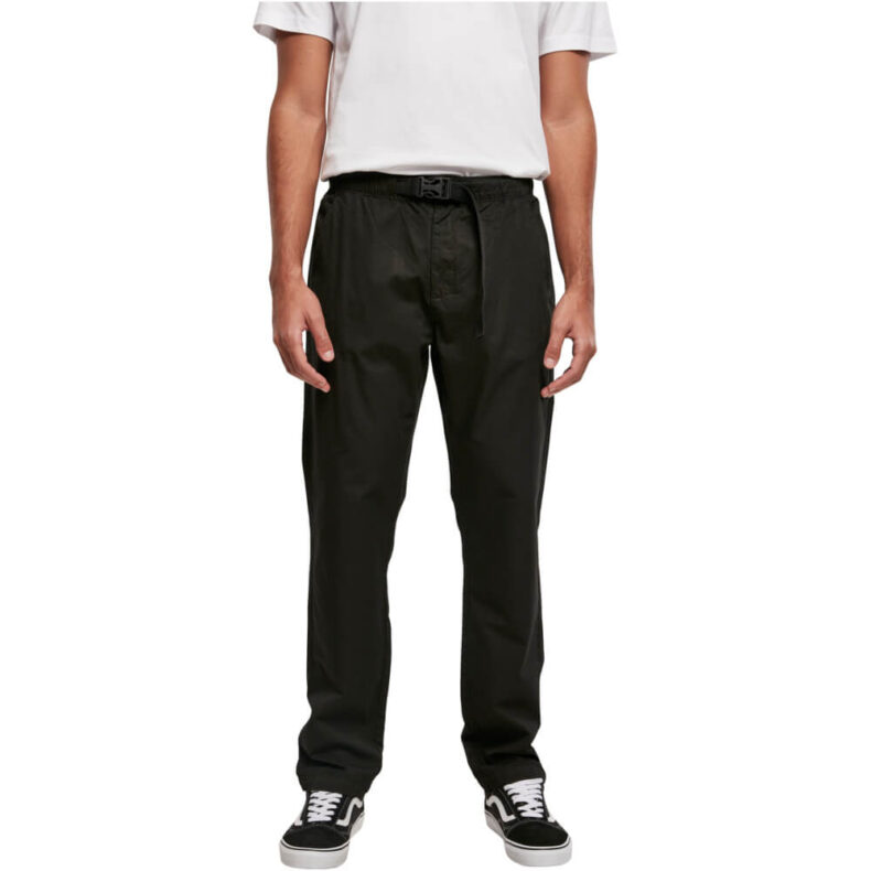 Pantaloni Urban Classics Chino with Belt Black