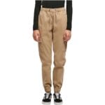 Pantaloni Urban Classics High Waist Cargo Comfort Jogging Softtaupe