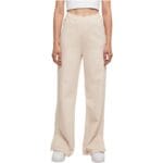 Pantaloni Urban Classics Ladies Heavy Terry Garment Dye Slit Cream