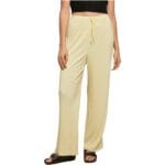 Pantaloni Urban Classics Ladies Plisse Softyellow