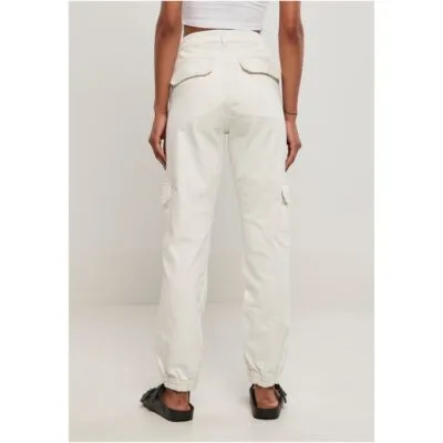 Pantaloni Urban Classics Organic Stretch Denim Cargo Offwhite Raw 1