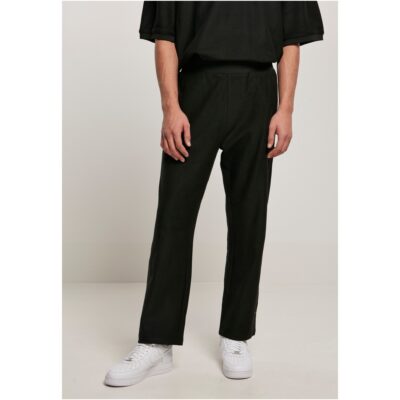 Pantaloni Urban Classics Rib Terry Track Black