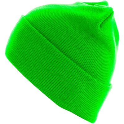 Caciula Masterdis Beanie Basic Flap Long Version Neongreen 1