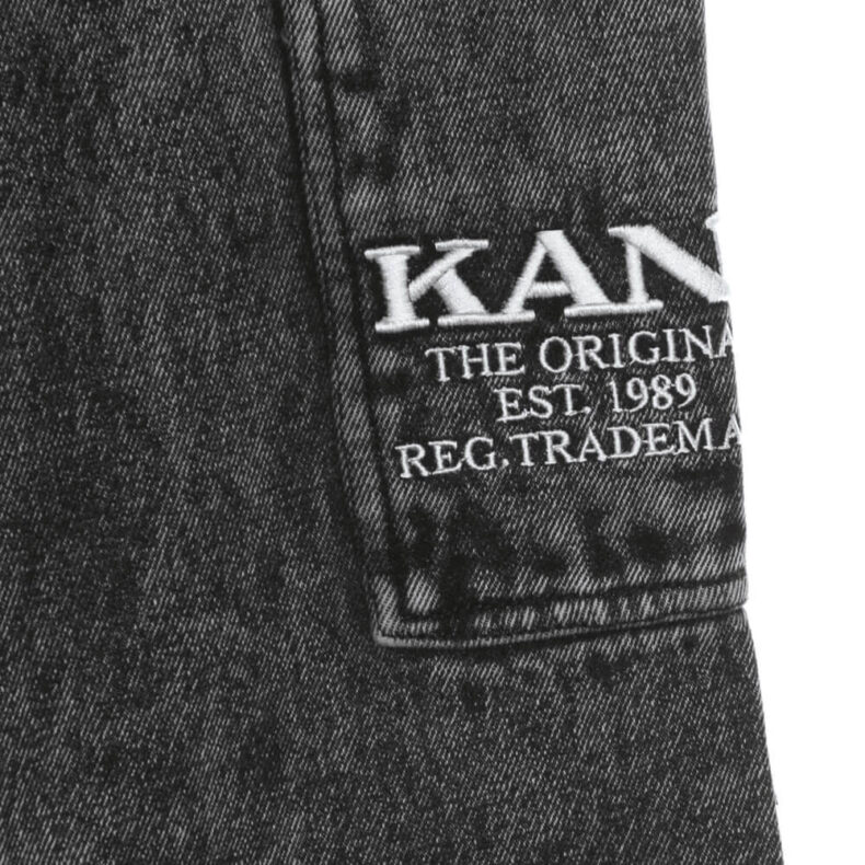 Blugi Karl Kani Retro Moon Wash Denim Dark Grey 3