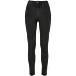 Blugi Urban Classics Ladies Organic High Waist Skinny Black Washed