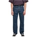 Blugi Urban Classics Open Edge Loose Fit Mid Indigo Washed