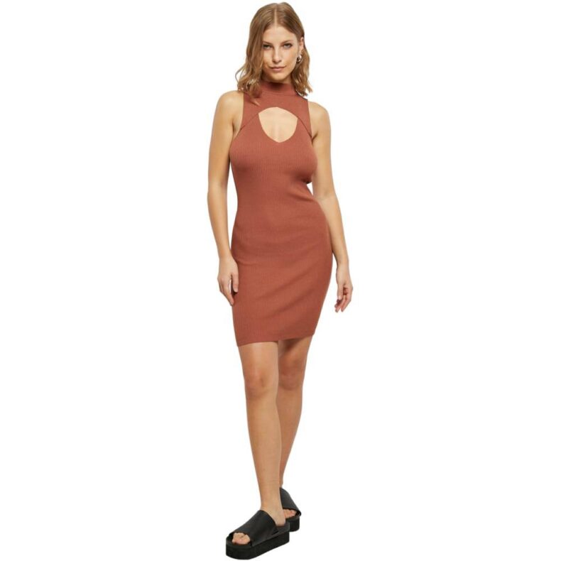 Rochie Urban Classics Ladies Cut Out Sleevless Terracotta 2