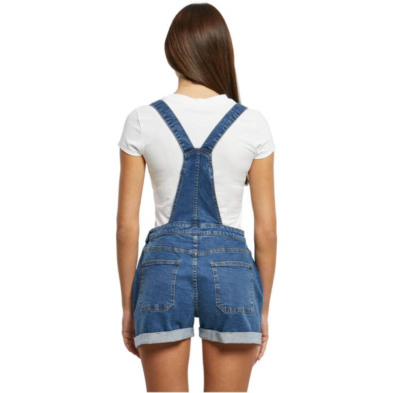 Salopeta Blugi Urban Classics Scurta Ladies Organic Dungaree Clearblue 1