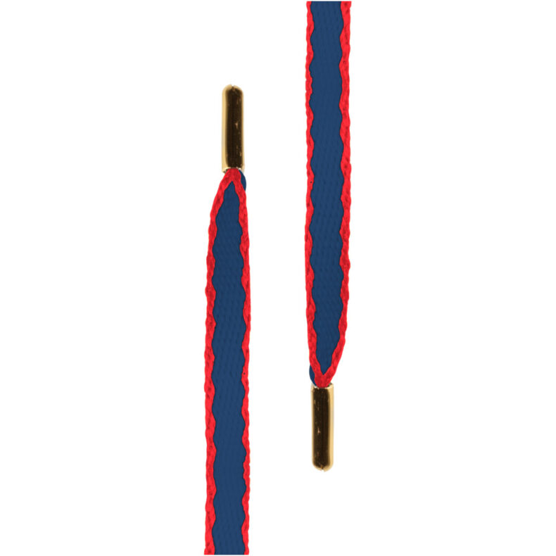 Sireturi Tubelaces Gold Hook Up Navy Red