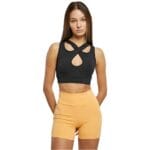 Top Urban Classics Ladies Crossed Sprots Black