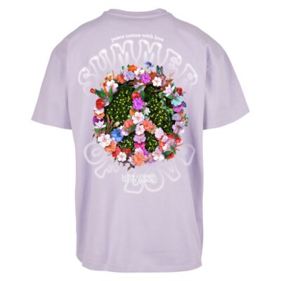 Tricou Mister Tee Summer Of Love Oversize Liliac 1