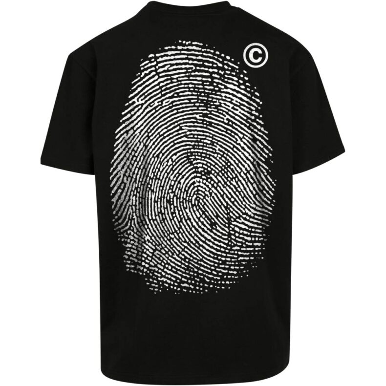 Tricou Mister Tee Upscale Fingerprint Oversize Black 1