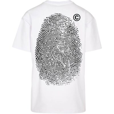 Tricou Mister Tee Upscale Fingerprint Oversize White 1