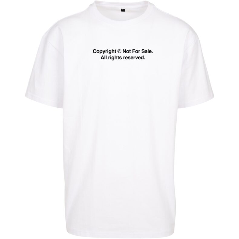 Tricou Mister Tee Upscale Fingerprint Oversize White
