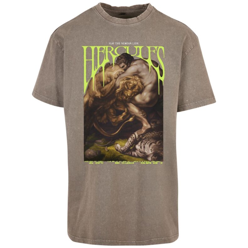 Tricou Mister Tee Upscale Hercules Oversize Dark Khaki