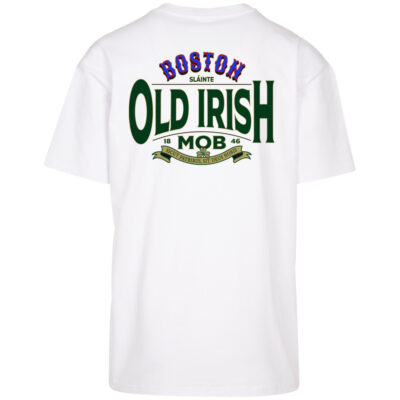 Tricou Mister Tee Upscale Old Irish Mob Oversize White