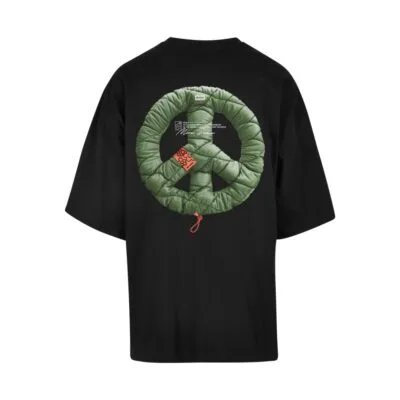 Tricou Mister Tee Upscale Puffer Peace Huge Black 1