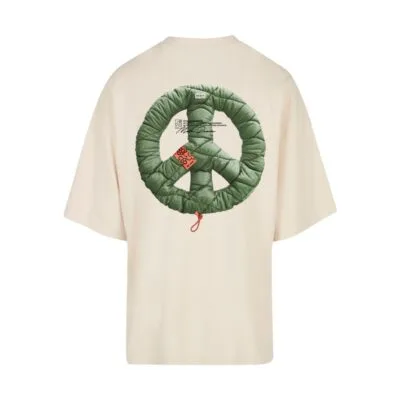 Tricou Mister Tee Upscale Puffer Peace Huge Whitesand 1