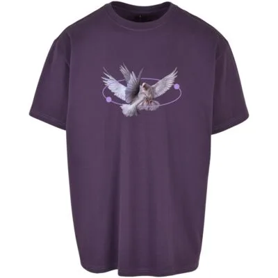 Tricou Mister Tee Vive la Liberte Oversize Purple
