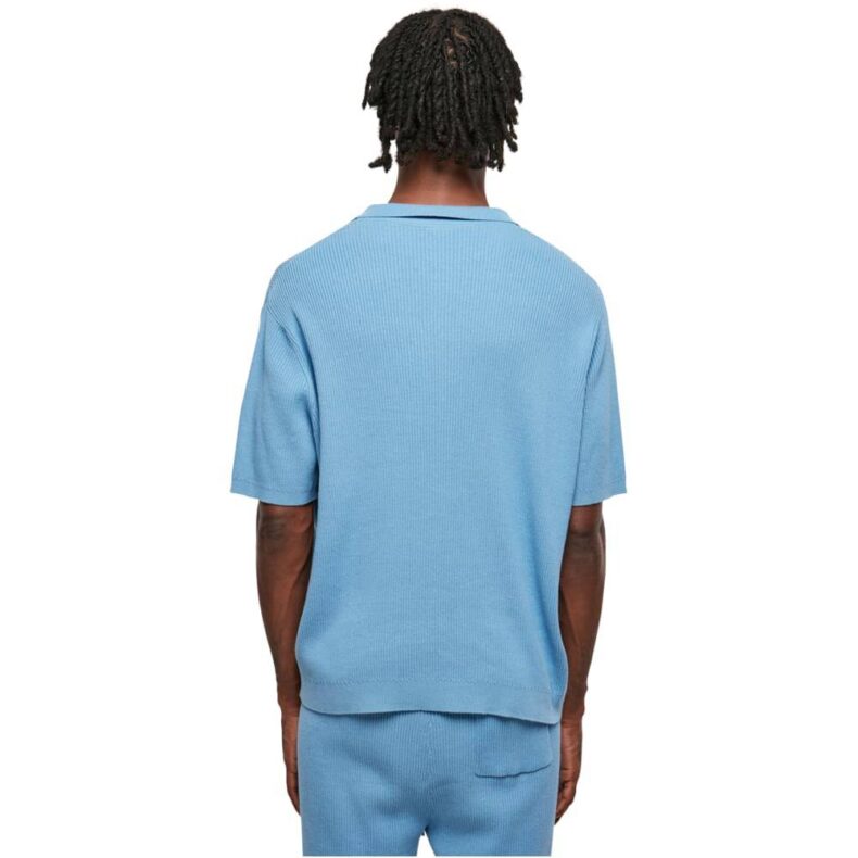 Tricou Urban Classics Organic Ribbed Oversized Blue 1