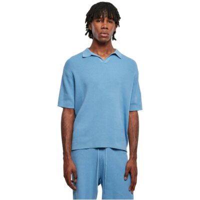 Tricou Urban Classics Organic Ribbed Oversized Blue