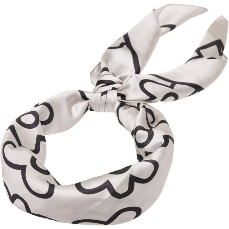 Bandana Urban Classics Satin Big Pattern White