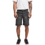 Blugi Scurti Urban Classics Relaxed Fit Real Black Washed