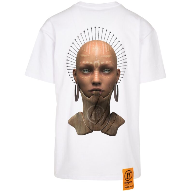 Tricou Forgotten Faces Apocalypto Heavy Oversized White