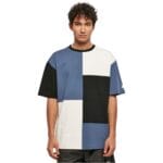Tricou Starter Patchwork Oversize BlueBlackWhite