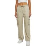 Pantaloni Urban Classics Ladies Vicose Straight Leg Cargo Concrete