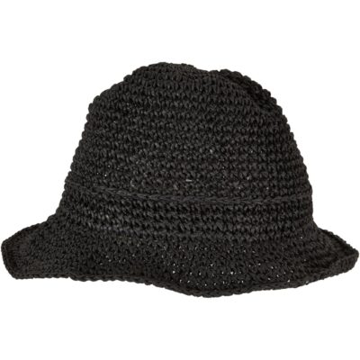 Bucket Hat Urban Classics Braid Bast Black 1