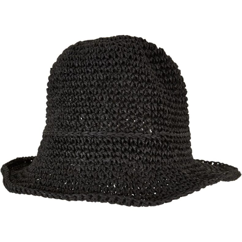 Bucket Hat Urban Classics Braid Bast Black 3